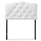 Baxton Studio Rita White Upholstered Button-Tufted Twin Size Headboard 125-6965 - alternate 1